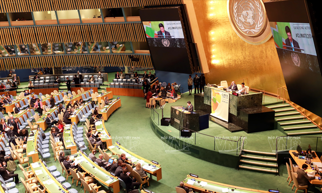 ຮອງນາຍົກລັດຖະມົນຕີ ຟ້າມບິ່ງມິງ ເຂົ້າຮ່ວມ ກອງປະຊຸມສຸດຍອດສະຫະປະຊາຊາດກ່ຽວກັບດິນຟ້າອາກາດ